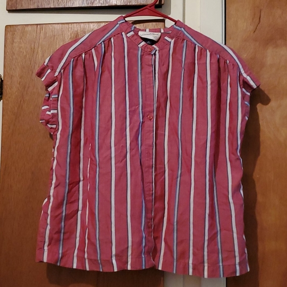 Striped button down top size XS - Picture 1 of 5